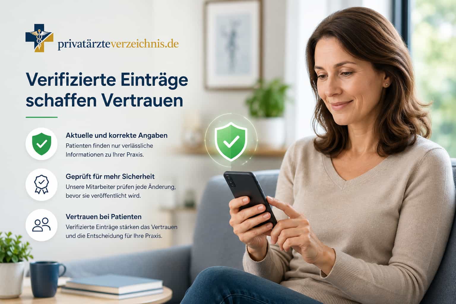 Verifizierte Einträge schaffen Vertrauen